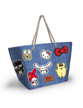 HELLO KITTY & Friends - Denim - Sac de Plage '52x37x17cm'