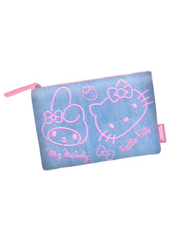HELLO KITTY & MELODY - Denim - Trousse de Voyage