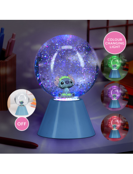 STITCH - Lampe LED Glitter Ball 17cm
