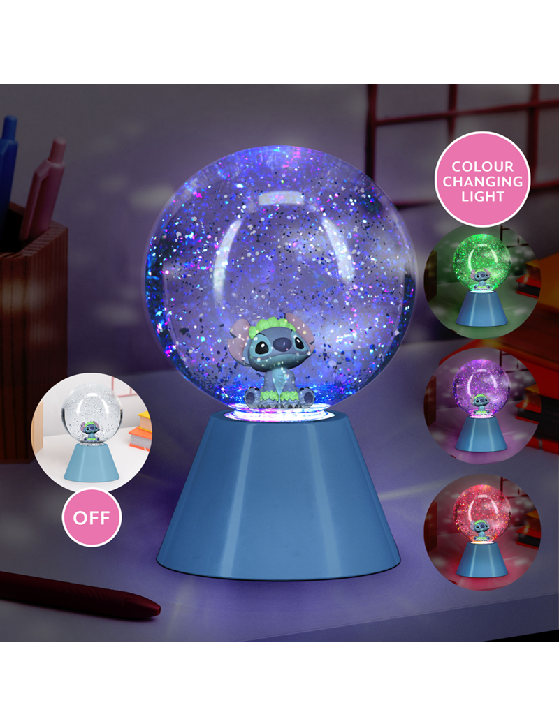 STITCH - Lampe LED Glitter Ball 17cm STITCH - Lampe LED Glitter Ball 17cm