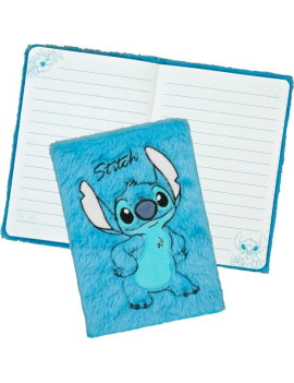 STITCH - Bleu - Notebook A5 Fourrure