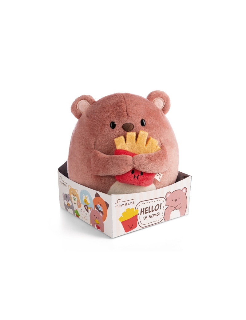 BIG FRIENDS - Ours Nomo avec frites - Peluche 27cm BIG FRIENDS - Ours Nomo avec frites - Peluche 27cm