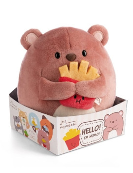 SUPER MOCHIE - Ours Nomo avec frites - Peluche 16cm