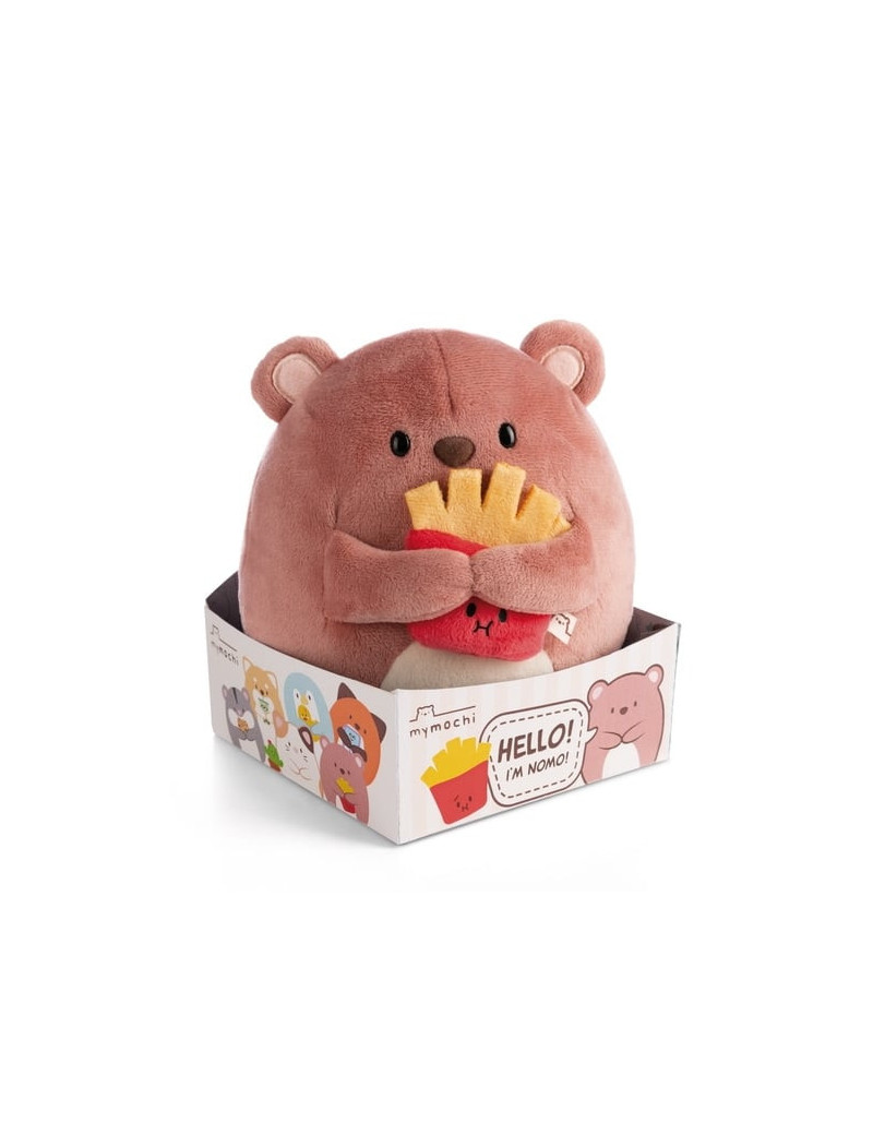 SUPER MOCHIE - Ours Nomo avec frites - Peluche 16cm SUPER MOCHIE - Ours Nomo avec frites - Peluche 16cm