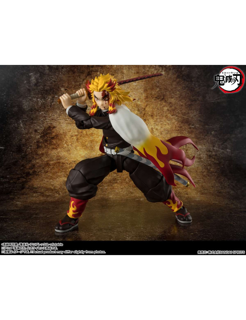 DEMON SLAYER - Kyojuro Rengoku - Figurine S.H. Figuarts 15cm DEMON SLAYER - Kyojuro Rengoku - Figurine S.H. Figuarts 15cm