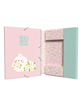 MOLANG - Blossom - Classeur à Rabats Premium avec Elastique