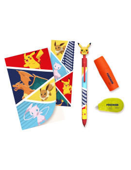 POKEMON - Set de Papeterie avec un Bloc-note - 5pc