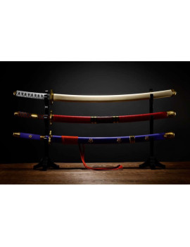 ONE PIECE - 3 épées de Roronoa Zoro - Réplique Proplica 95cm