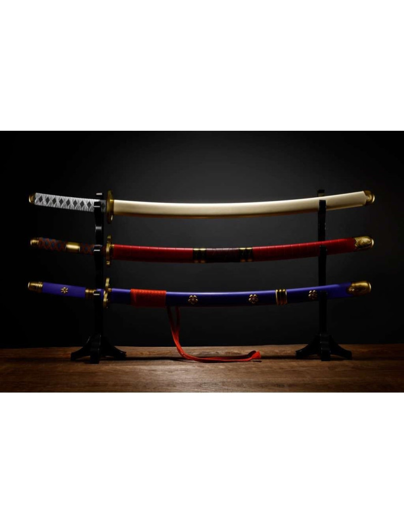 ONE PIECE - 3 épées de Roronoa Zoro - Réplique Proplica 95cm ONE PIECE - 3 épées de Roronoa Zoro - Réplique Proplica 95cm