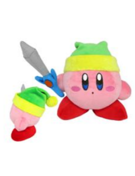 KIRBY - Kirby avec épée - Peluche 12cm