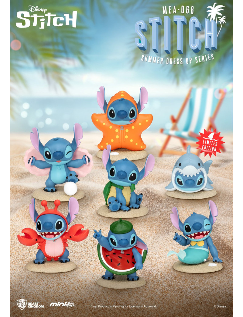 LILO & STITCH - Stitch Summer dress up - Set 6 Figurine 9cm LILO & STITCH - Stitch Summer dress up - Set 6 Figurine 9cm