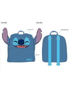STITCH - Plush - Sac à dos '27x24x7cm'