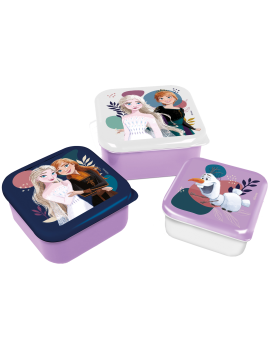 REINE DES NEIGES - Elsa & Anna - Boîtes à Snack - 3 pcs