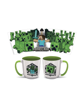 MINECRAFT - Survival Mode - Mug Elite Intérieur Coloré - 384ml