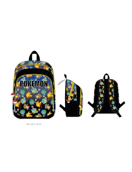 POKEMON - Teams - Sac à Dos 2 Compartiments '38x28x16cm'