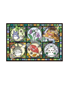 MON VOISIN TOTORO - Toutes les saisons - Puzzle vitrail 1000P