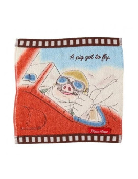 PORCO ROSSO - Cellulo Marco Hydravion - Mini Serviette 25x25cm