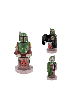 MANDALORIAN - Boba Fett - Support Manette & Portable - 20cm