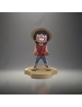 ONE PIECE NETFLIX - Luffy - Support Manette & Portable 'Holdem' - 11cm