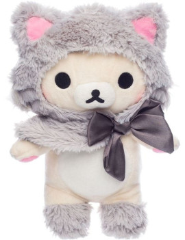KORILAKKUMA GREY CAT - Small Peluche 20cm