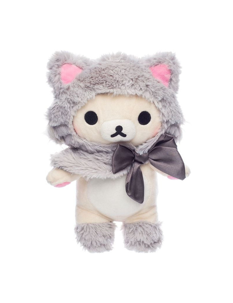 KORILAKKUMA GREY CAT - Small Peluche 20cm KORILAKKUMA GREY CAT - Small Peluche 20cm