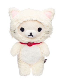 KORILAKKUMA WHITE CAT - Peluche Medium 33cm