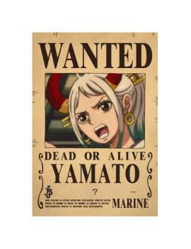 Affiche Wanted Yamato  /- 42 X 28.5 - One piece 1 - Culture-Pop-France