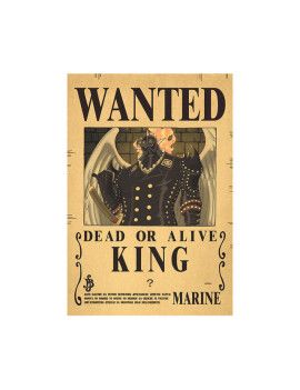Affiche Wanted King  /- 42 X 28.5 - One piece 1 - Culture-Pop-France