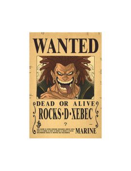 Affiche Wanted Rocks.D.Xebec  /- 42 X 28.5 - One piece 1 - Culture-Pop-France
