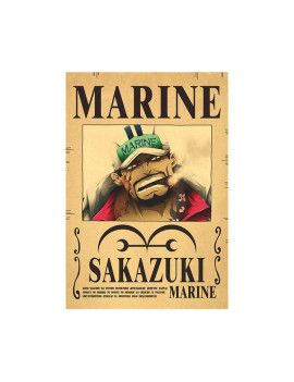 Affiche Marine Sakazuki  /- 42 X 28.5 - One piece 1 - Culture-Pop-France
