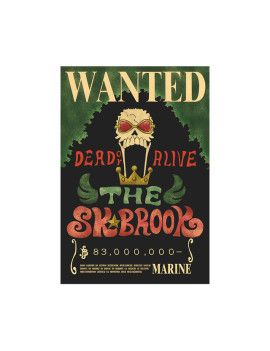 Affiche Wanted Brook 83 000 000 Berries  /- 42 X 28.5 - One piece 1 - Culture-Pop-France