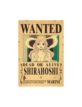 Affiche Wanted Shirahoshi  /- 42 X 28.5 - One piece 1 - Culture-Pop-France