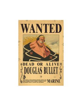 Affiche Wanted Douglas Bullet  /- 42 X 28.5 - One piece 1 - Culture-Pop-France