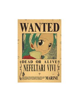 Affiche Wanted Nefeltari Vivi  /- 42 X 28.5 - One piece 1 - Culture-Pop-France