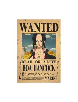 Affiche Wanted Boa Hancock 1 659 000 000 Berries  /- 42 X 28.5 - One piece 1 - Culture-Pop-France