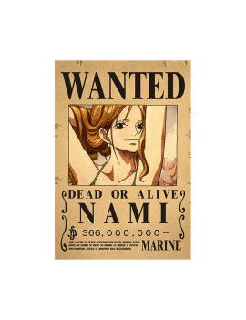 Affiche Wanted Nami 366 000 000 Berries  /- 42 X 28.5 - One piece 1 - Culture-Pop-France