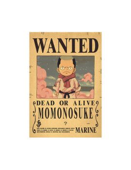 Affiche Wanted Momonosuke  /- 42 X 28.5 - One piece 1 - Culture-Pop-France