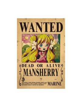 Affiche Wanted Mansherry  /- 42 X 28.5 - One piece 1 - Culture-Pop-France