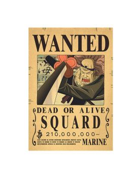 Affiche Wanted Squard 210 000 000 Berries  /- 42 X 28.5 - One piece 1 - Culture-Pop-France