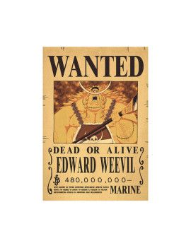 Affiche World Edward Weevil 480 000 000 Berries  /- 42 X 28.5 - One piece 1 - Culture-Pop-France