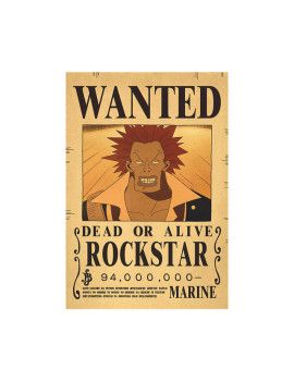 Affiche World Rockstar 94 000 000 Berries  /- 42 X 28.5 - One piece 1 - Culture-Pop-France
