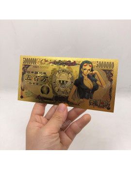 Billet Plaqué or 24 carats - Nico Robin - One Piece 1 - Culture-Pop-France