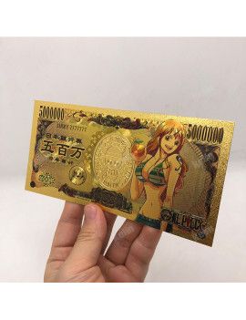 Billet Plaqué or 24 carats - Nami - One Piece 1 - Culture-Pop-France