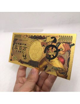 Billet Plaqué or 24 carats - Usopp - One Piece 1 - Culture-Pop-France