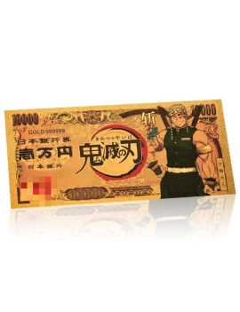 Billet Plaqué or 24 carats - Tengen Uzui - Demon Slayer 1 - Culture-Pop-France