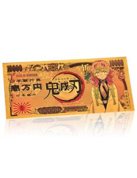 Billet Plaqué or 24 carats - Kanroji Mitsuri - Demon Slayer 1 - Culture-Pop-France