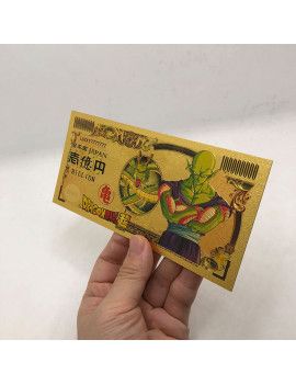 Billet Plaqué or 24 carats - Piccolo - Dragon Ball 1 - Culture-Pop-France
