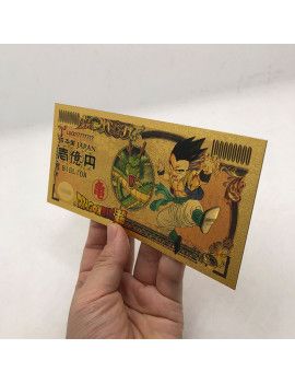 Billet Plaqué or 24 carats - Gotrunk - Dragon Ball 1 - Culture-Pop-France