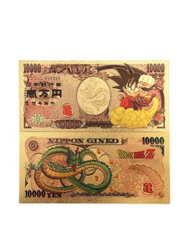 Billet Plaqué or 24 carats - Sangoku enfant - Dragon Ball 1 - Culture-Pop-France