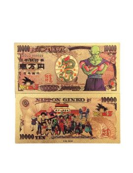 Billet Plaqué or 24 carats - Piccolo V2- Dragon Ball 1 - Culture-Pop-France